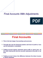 Adjustments For Final Accounts