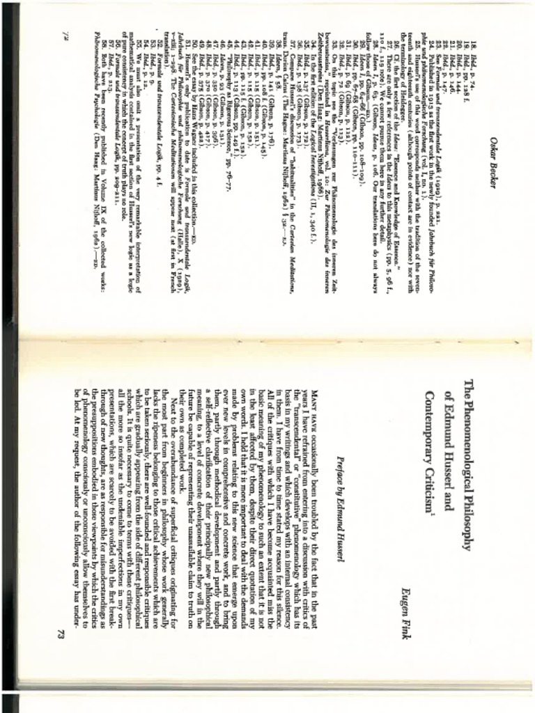 The Phenomenological Philosophy of Edmund Husserl and Contemporary ...