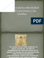 Psicologi¦üa de la Salud Presentacion El impacto de la enfermedad sobre los pacientes y sus familias