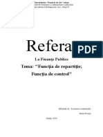 Funcția de Repartiție Și Funcția de Control