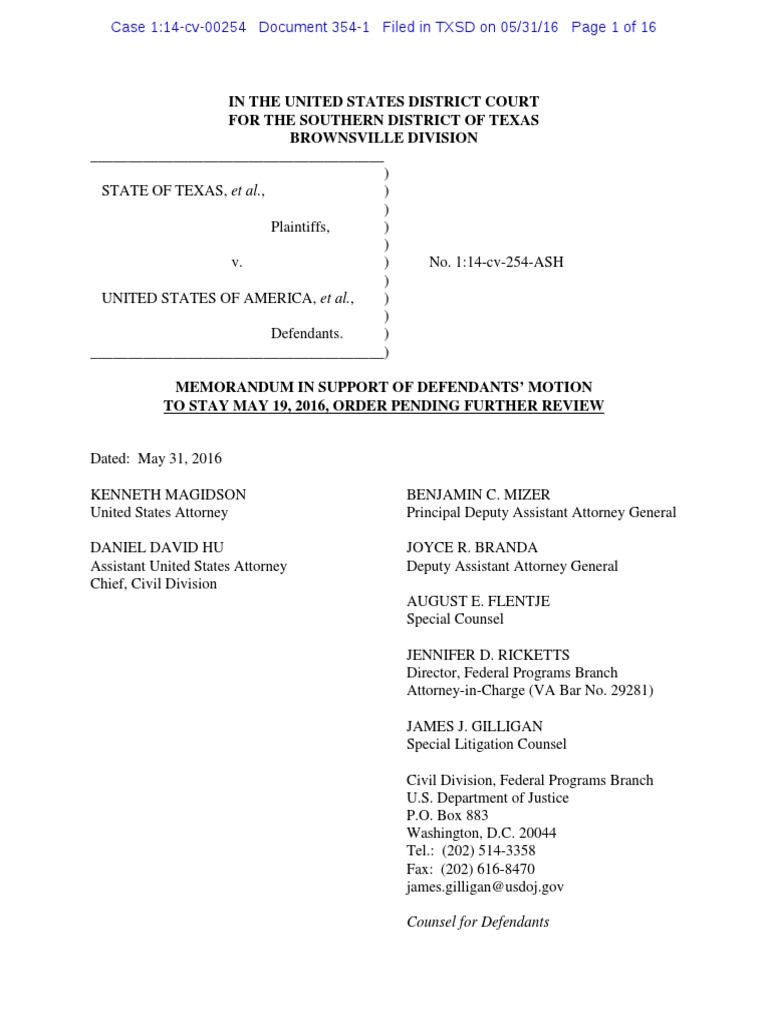 Department of Justice Motion To Stay Sanctions Order | PDF | Lawsuit ...