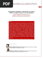 Modernidade, identidade e reflexividade em Anthony Giddens e Zygmunt Bauman