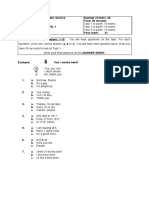 Stanag6001 Sample Test 1 PDF