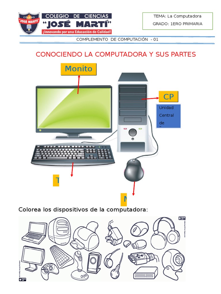 Partes de la Computadora para Niños | PDF | Informática