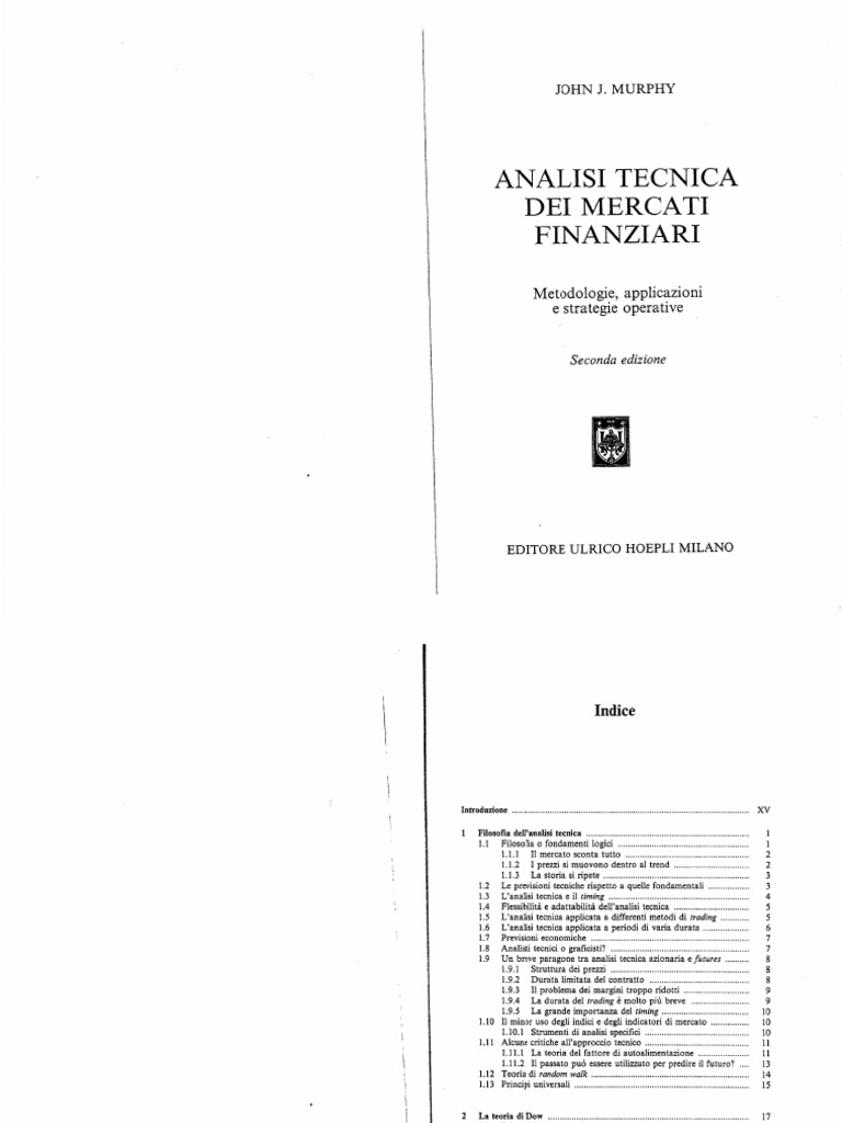 Analisi Tecnica Dei Mercati Finanziari Pdf Gratis