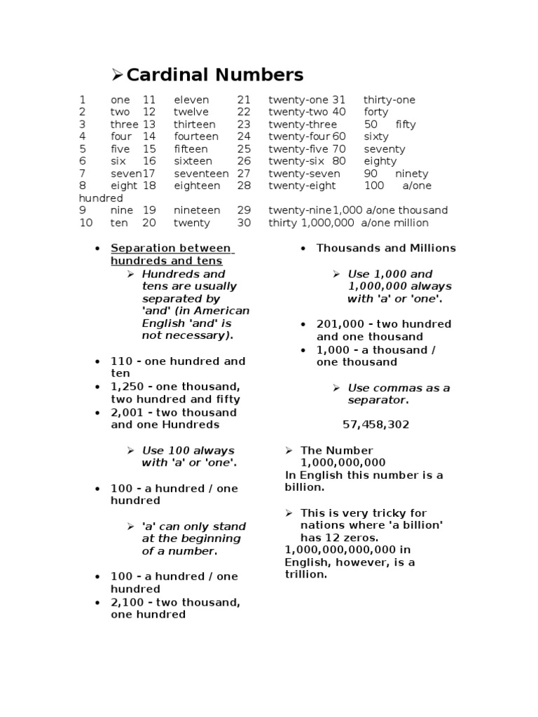 CARDINAL NUMBERS AND ORDINAL NUMBERS DIFFERENCE visual data 2