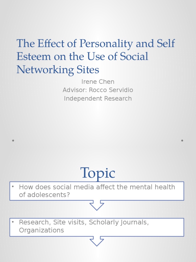Impact of Personality on Social Media Use | PDF | Social Science