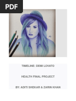 demi lovato timeline