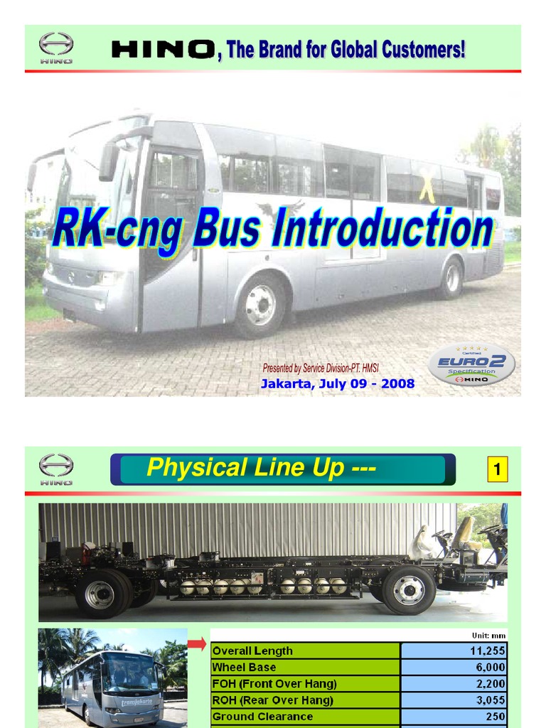 Hino RK-CNG Introduction | PDF | Brake | Valve