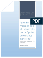 Estudio de Mercado para El Desarrollo de Ecografos Veterinarios Portatiles