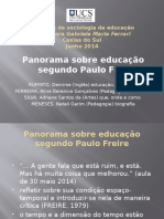 Panorama Sobre Educação Segundo Paulo Freire