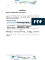 Actividad de Aprendizaje Unidad 1-La Normalizacion de Una Organizacion JESUS ZAMORA THOWINSSON