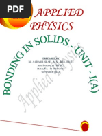 APPLIED PHYSICS Bonding in Solids by CHARIS ISRAEL ANCHA