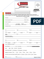 New Enrollment Form Sample PDF