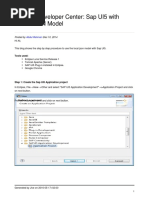 Sap Ui5 With Local Json Model