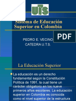 El Sistema de Educacion Superior en Colombia