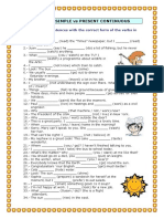 Present Simple Vs Present Continuous PDF