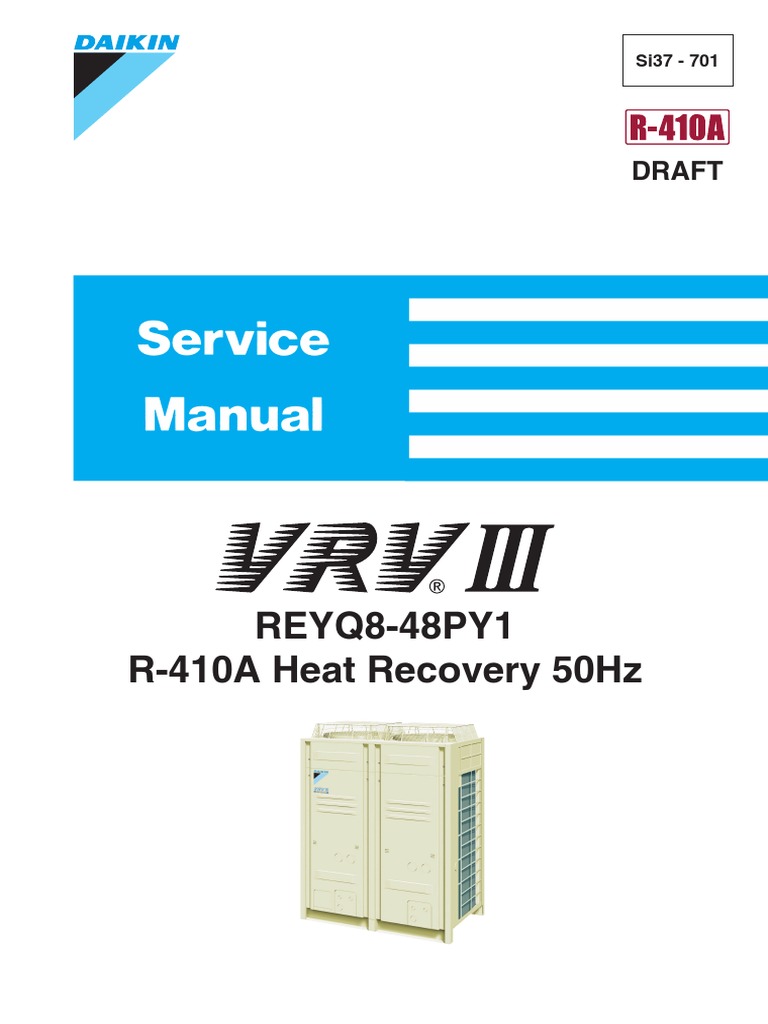 Daikin VRV III (REYQP) Service Manual Leak Hvac