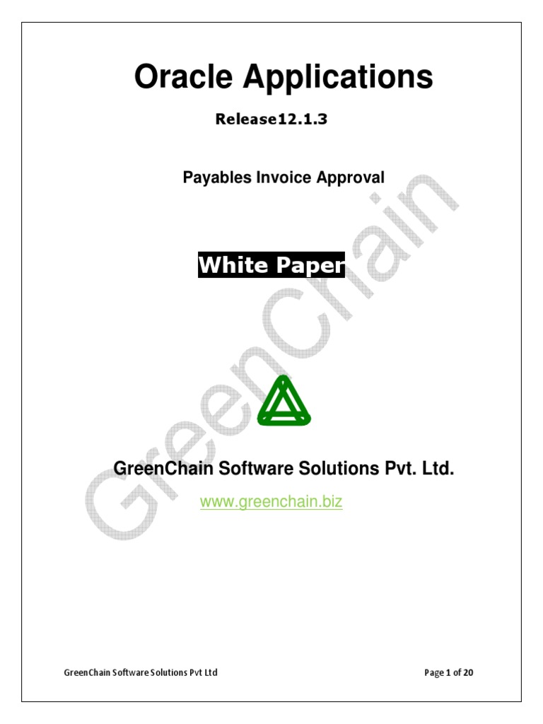 Payables-Invoice-Approval | Sql | Software