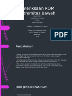 Pemeriksaan ROM Ekstremitas Bawah