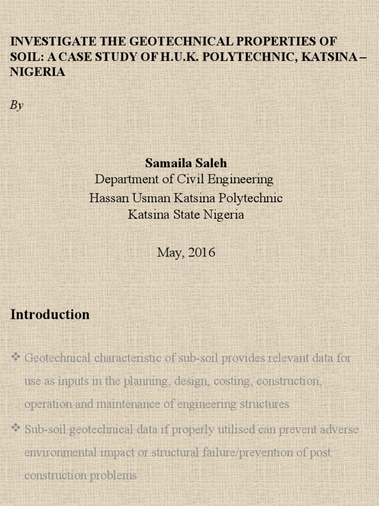Geotechnical Properties Of Soil Pdf Earth Sciences Natural Materials