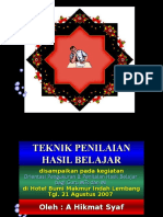 Teknik Penilaian Hasil Belajar