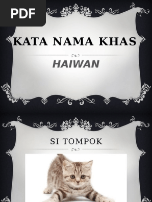 Kata Nama Khas Haiwan  PDF