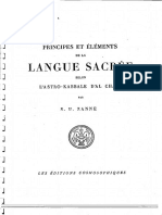 S.U. Zanne - 1929 - Principes Et Eléments de La Langue Sacrée Selon L - Astro-Kabbale D - Al Chami