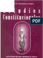 Antoni Colomer. Estudios Constitucionales