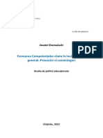 Studiu Formarea Competentelor-Cheie PDF