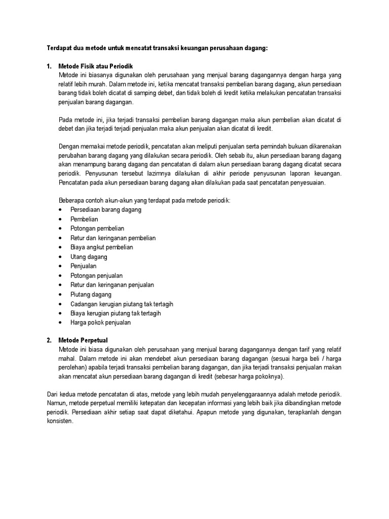 Jurnal Umum Perusahaan Dagang Pdf