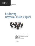 Headhunting y Empresas de Trabajo Temporal