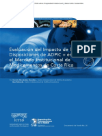 Evaluación Del Impacto de Las Disposiciones ADPIC+ en El Mercado Institucional de Medicamentos de Costa Rica
