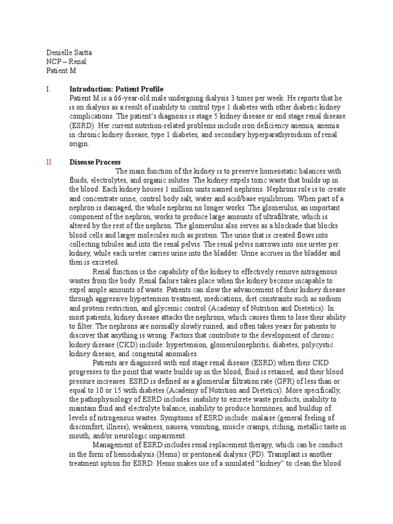 Dialysis case study samples image