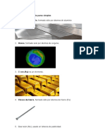 Ejemplos de Sustancia Puras Simples