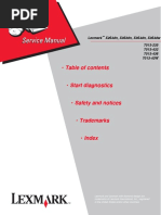 LEXMARK X264dn Service Manual