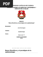 Ensayo Bases Filosoficas de La Epidemiologia