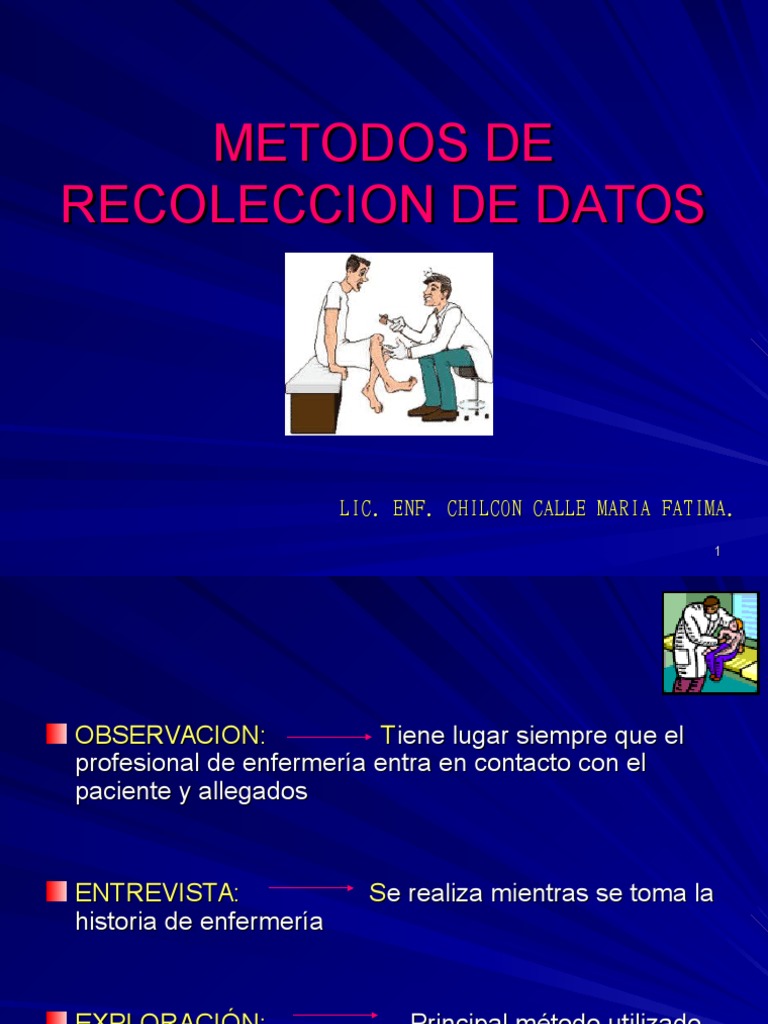 Métodos de Recolección de Datos en Enfermería | PDF | Enfermería ...