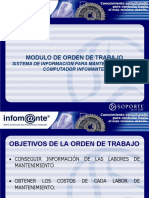 Orden de Trabajo Del Programa Infomante