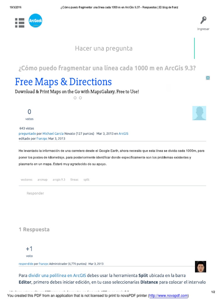 ¿Cómo Puedo Fragmentar Una Línea Cada 1... S 9.3 - Respuestas - El Blog ...