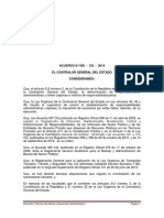 Acuerdo 005-CG-2014 Reglamento Para El Control Vehiculos Del Sector Publico