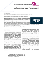 Agroforestry, Rural Populations, Poplar Plantations and Marketing