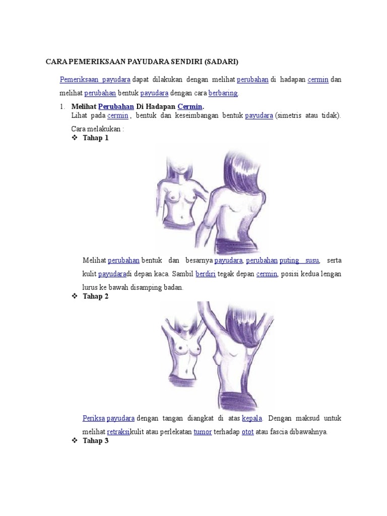 Cara Pemeriksaan Payudara Sendiri Pdf