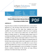 Energy Efficient Fault Tolerant Data Storage and Processing in Mobile Cloud