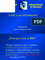 El BID y Sus Instrumentos 