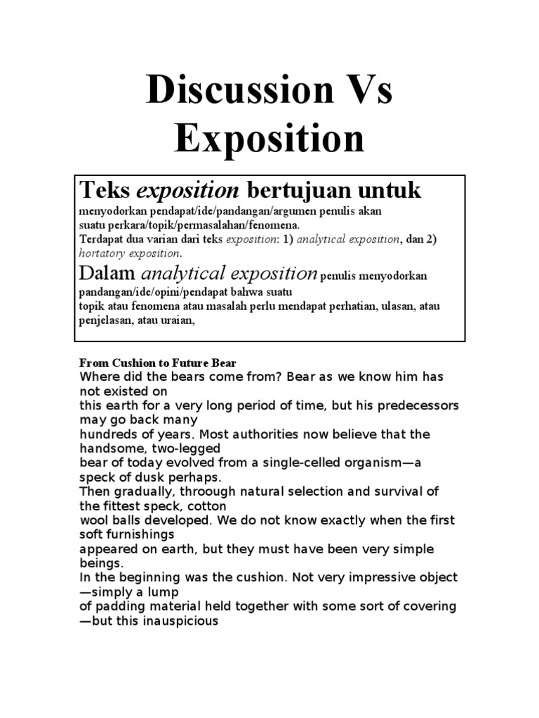 Discussion Vs Exposition Cardiovascular Diseases Heart