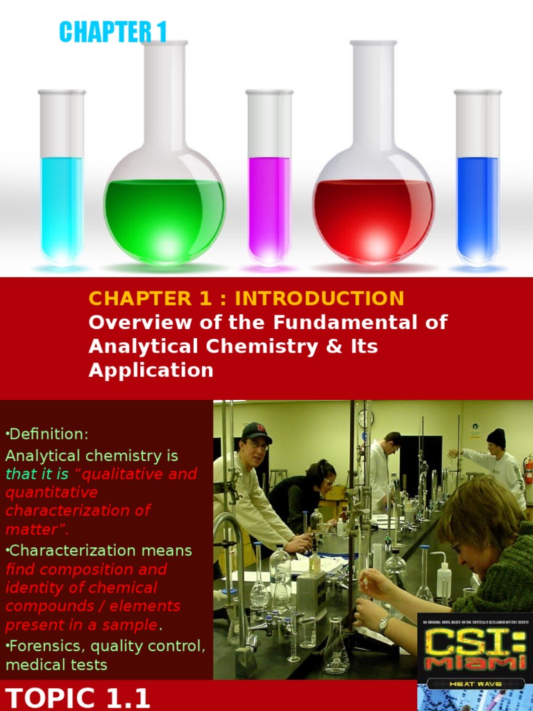 Chapter 1 Introduction Overview of The Fundamental of Analytical