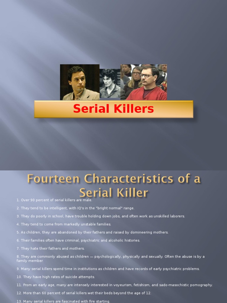Serial Killers PPT-1 | Serial Killer | Law Enforcement