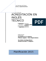 Planificacion Ingles Tecnico 2015faya