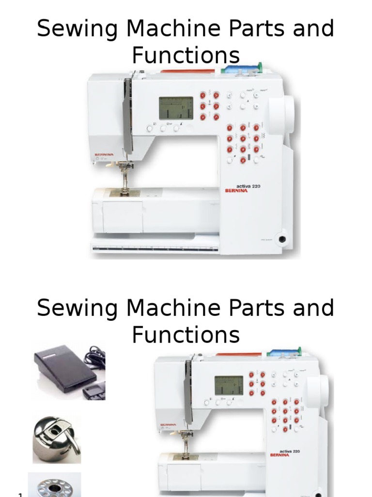 Sewing Machine Parts and Functions 1 | PDF